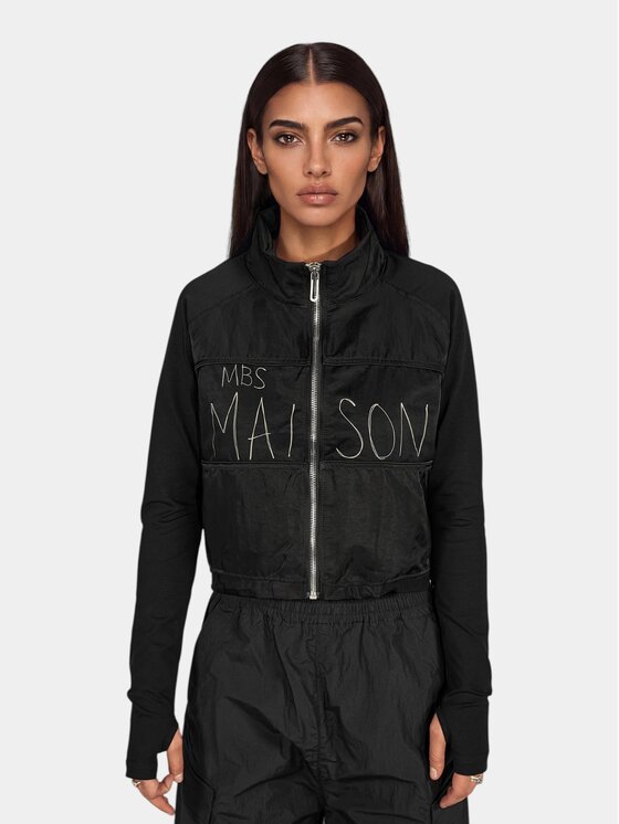 MADE BY SOCIETY MADE BY SOCIETY Kurtka anorak VAGUE - H27766 Czarny Basic Fit