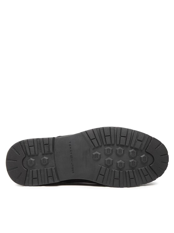 Tommy Hilfiger Tommy Hilfiger Μποτίνια Outdoor Hilfiger Nubuck Mix Boot FM0FM04201 Μαύρο