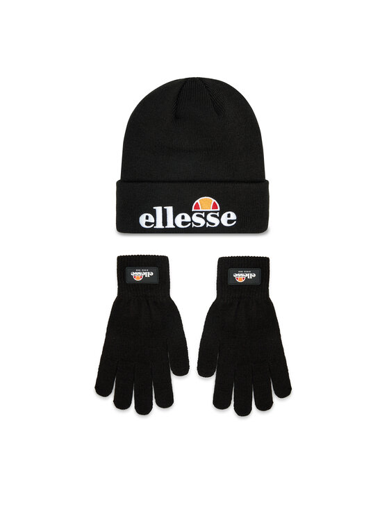 Handschuhe aus Pk Ellesse Velly And Bubb Mütze und SAAZ0783011 Schwarz Set Gift