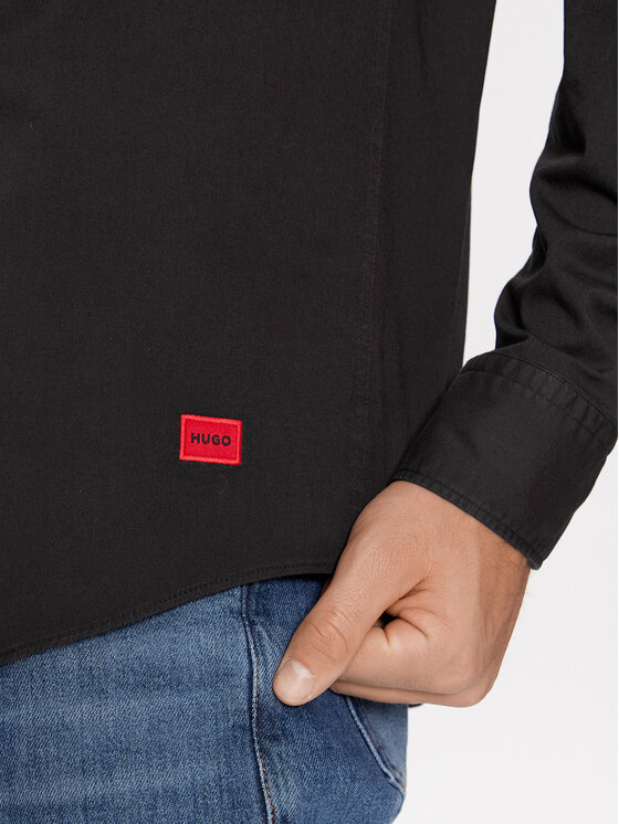 HUGO Hugo Cămașă Ermo 50500216 Negru Slim Fit