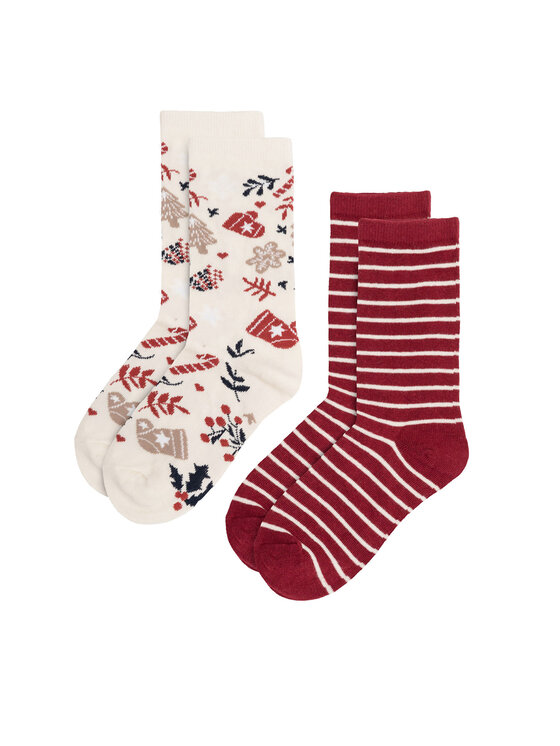 Jenny Fairy Jenny Fairy 2er-Set hohe Damensocken 4WB-001-AW23 (2-pack) Bunt