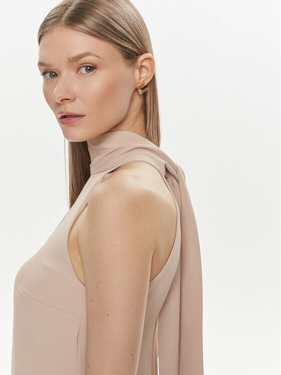 Kontatto Kontatto Rochie cocktail NO205C Bej Regular Fit