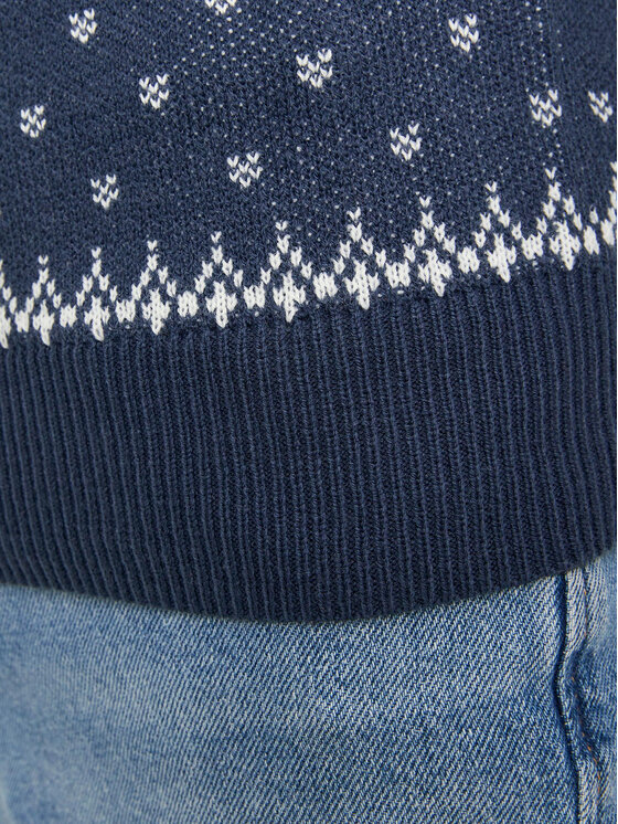 Jack & Jones Junior Jack & Jones Junior Svetr 12247507 Tmavomodrá Regular Fit