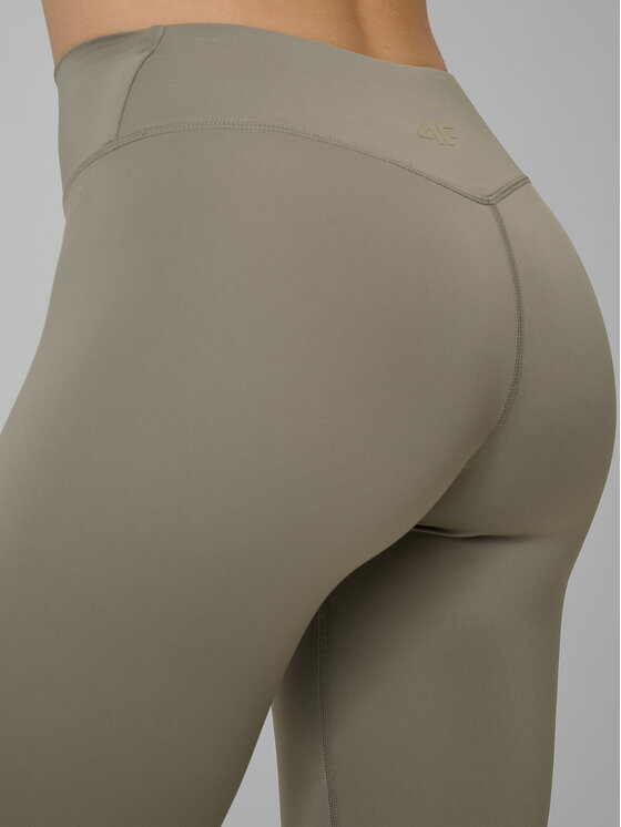 4F 4F Legginsy MULTI ACTIVE Zielony Slim Fit