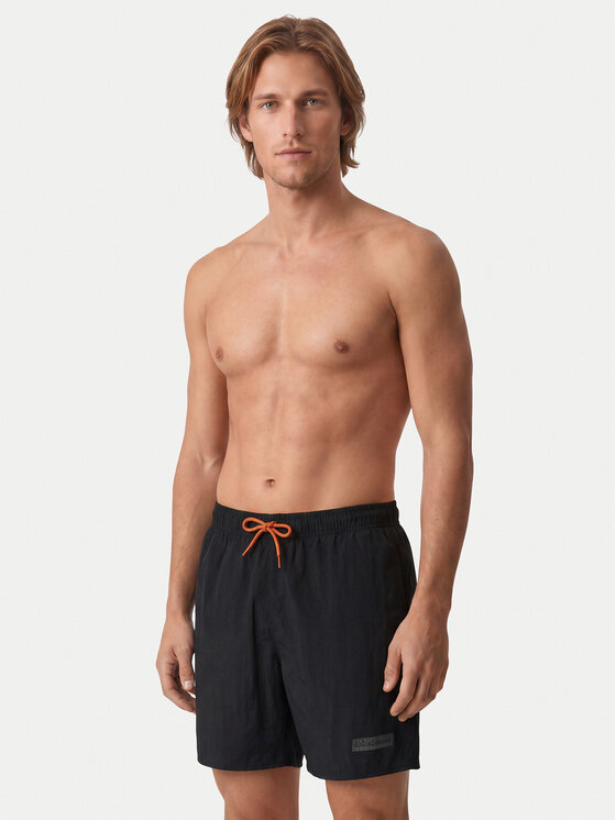 Napapijri Napapijri Kopalne hlače V-Box Logo 1 NP0A4HAX Črna Regular Fit