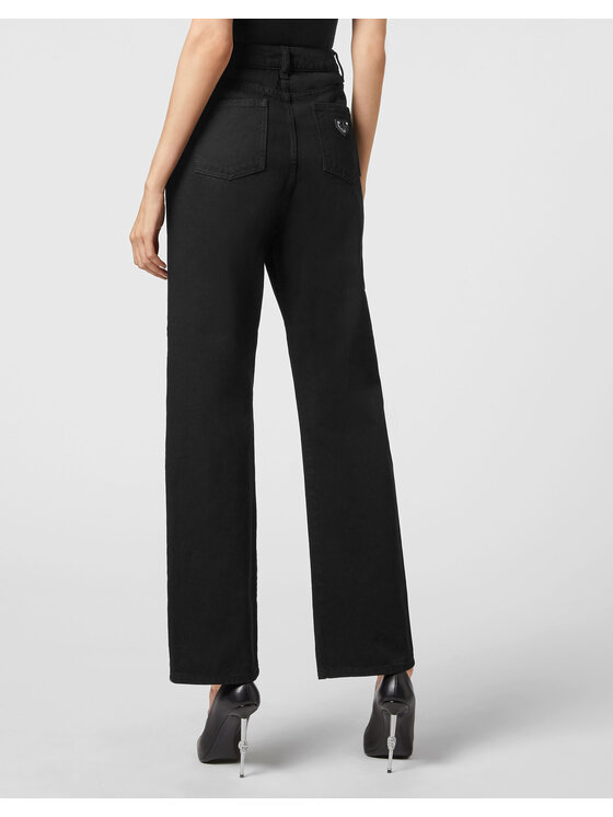 PHILIPP PLEIN PHILIPP PLEIN Džínsy 3163 Čierna Loose Fit