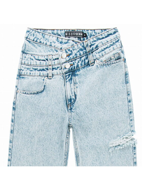 MissDenim MissDenim Spodnie damskie Wide Leg Niebieski Wide Leg