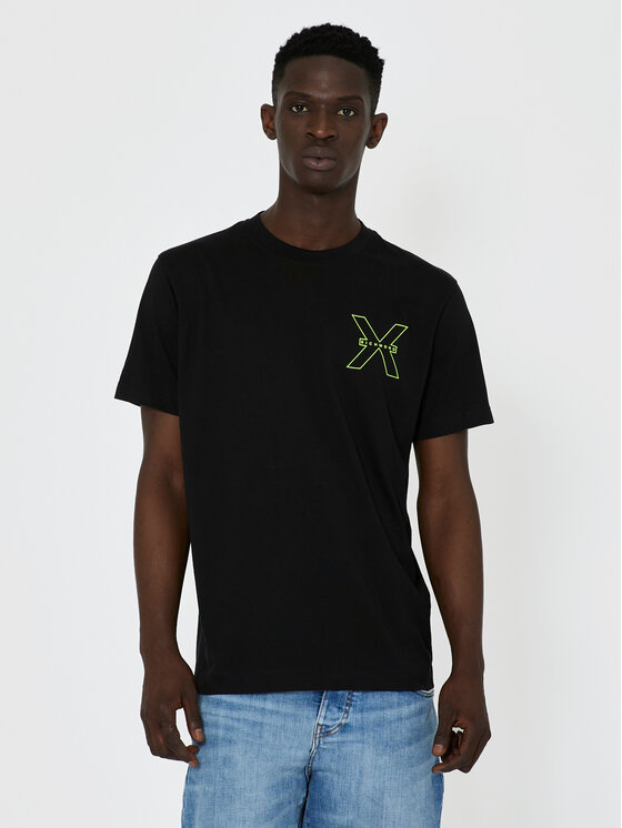Richmond X Tričko Rached UMP24031TS Čierna Regular Fit