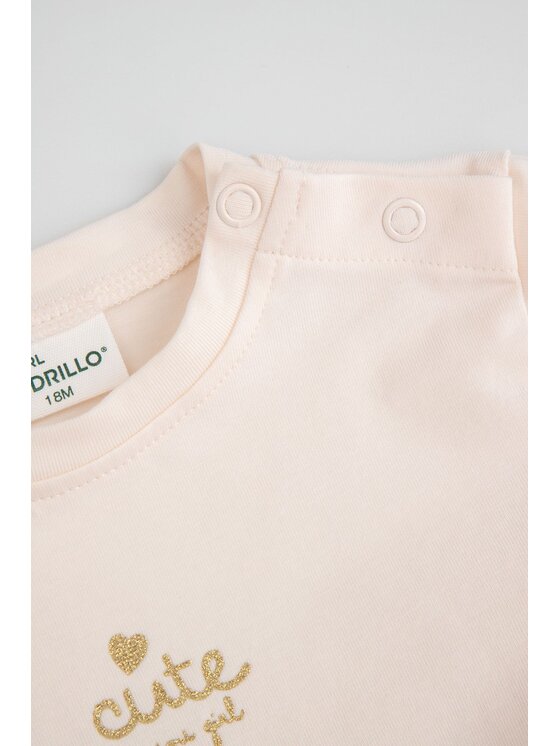 Coccodrillo Coccodrillo T-Shirt ZC5143101EBG-003 Écru Regular Fit