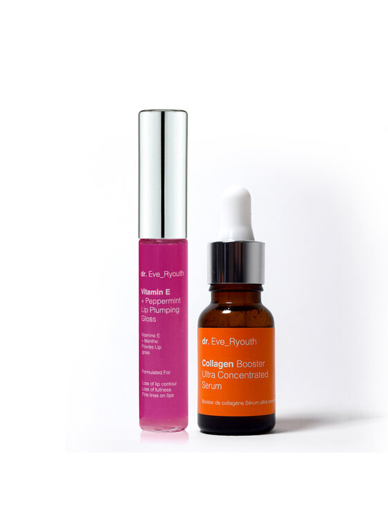 Serum dr. Eve Ryouth, Collagen Booster Ultra Skoncentrowane Serum 15ml + Peppirment Zagęszczające Usta 8ml