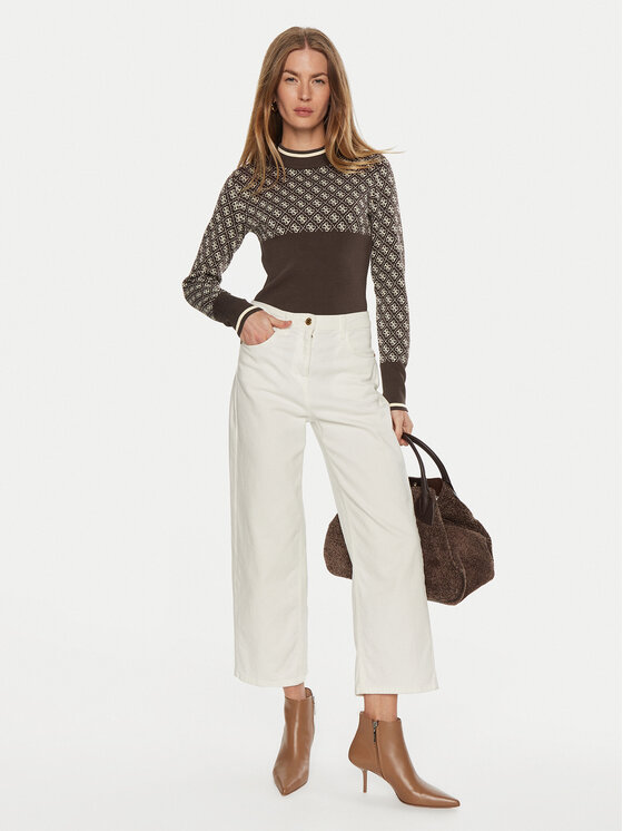 Guess Guess Džemperis Lise W3BR81 Z37K0 Brūns Regular Fit