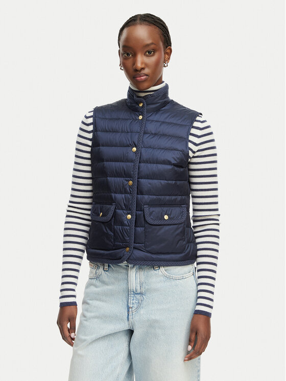 Tommy Hilfiger Tommy Hilfiger Športová vesta WW0WW49661 Tmavomodrá Slim Fit