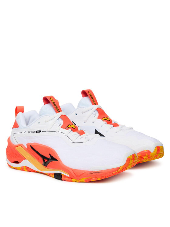 Mizuno Mizuno Batai uždaroms aikštelėms Wave Stealth Neo 2 X1GA2400 Oranžinė