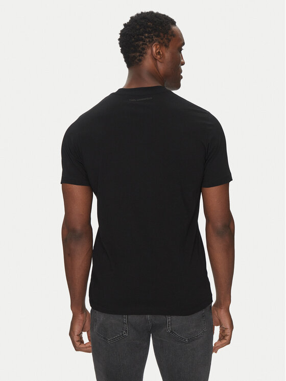 KARL LAGERFELD KARL LAGERFELD Tricou 755710 500224 Negru Regular Fit