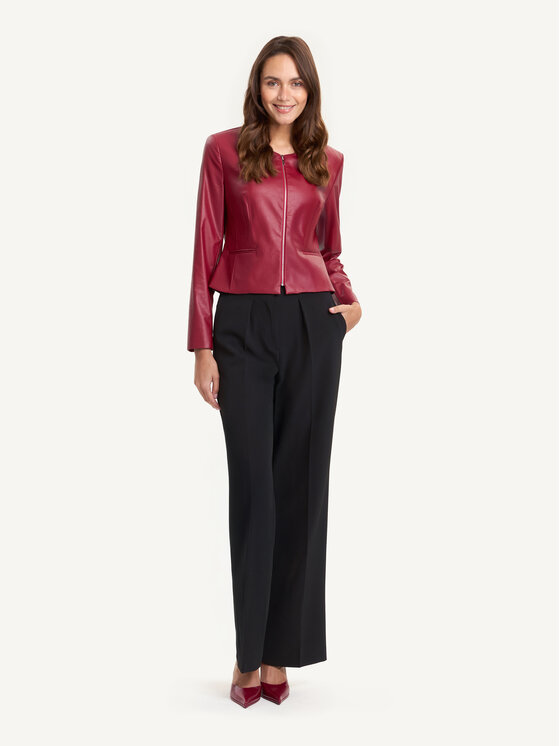 KMX KMX Marynarka 107660004 Bordowy Fitted Fit