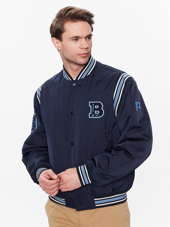 Boss Bundy bomber 50481099 Modrá Regular Fit