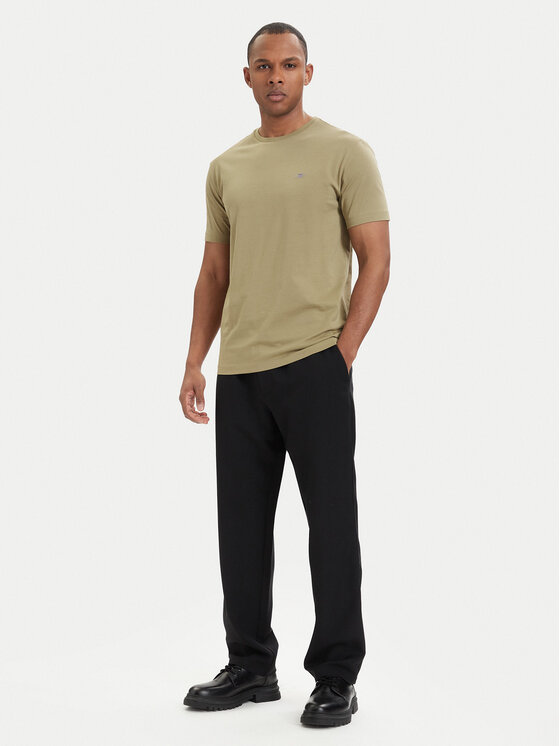 Gant Gant T-Shirt Shield  2003184 Zielony ciemny Regular Fit