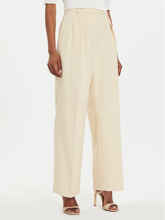 Női Szövet nadrág Tommy Hilfiger, Méret: 44, Bézs, Core WW0WW39725