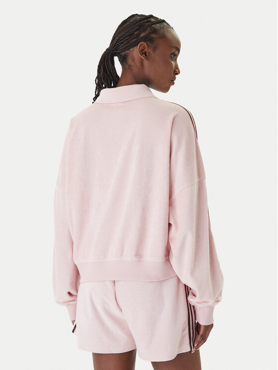 adidas adidas Mikina Terry Towel KD1400 Ružová Oversize