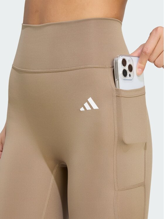 adidas adidas Legginsy 152479 Beżowy Fitted Fit