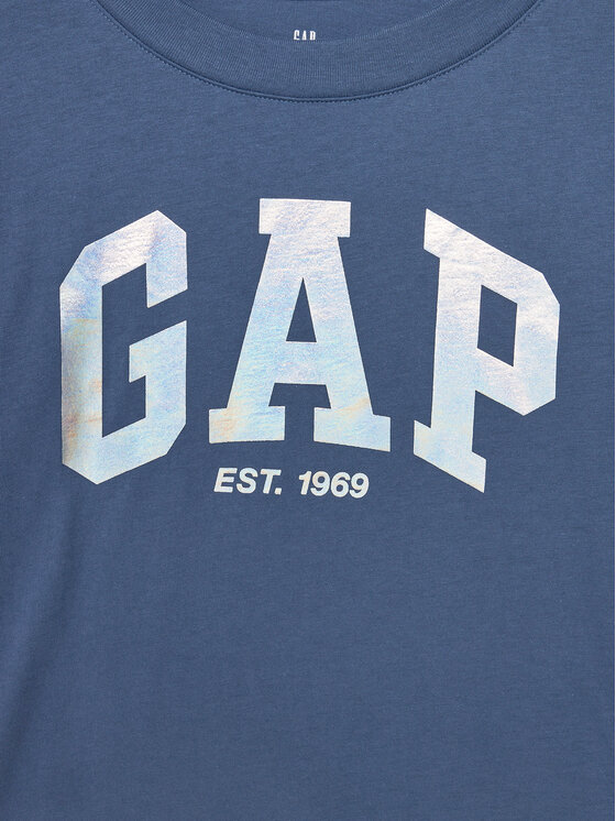 Gap Gap Majica dugih rukava 788206-03 Plava Regular Fit