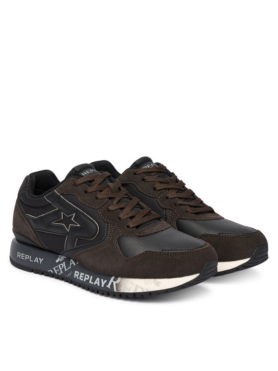 REPLAY REPLAY Sneakersy GMS9I .000.C0008L Brązowy