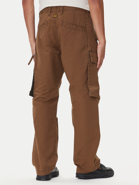 G-Star Raw G-Star Raw Hlače iz tkanine R-3N D25224-D191 Rjava Straight Fit