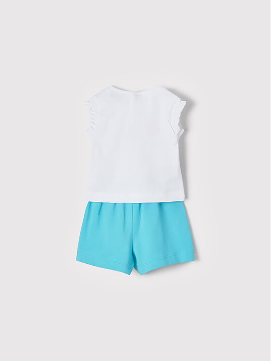 Mayoral Mayoral Set tricou și pantaloni scurți sport 1241 Colorat Regular Fit