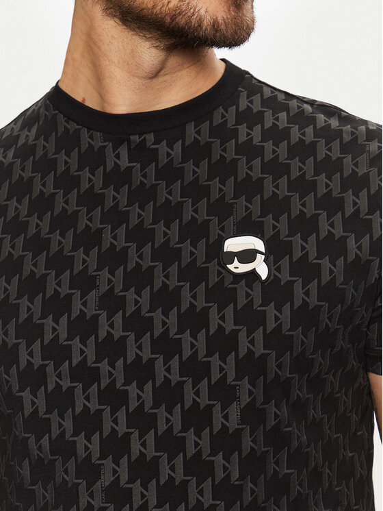KARL LAGERFELD KARL LAGERFELD T-särk 755096 551251 Must Regular Fit