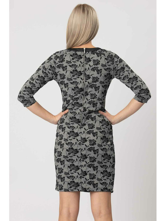 QUIOSQUE QUIOSQUE Každodenní šaty 4KZ008212 Šedá Regular Fit