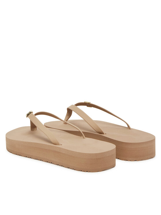 Tommy Hilfiger Tommy Hilfiger В'єтнамки Elevated Chic Beach Sandal FW0FW08523 Бежевий