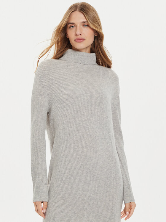 Tommy Hilfiger Tommy Hilfiger Strickkleid WW0WW43080 Grau Regular Fit