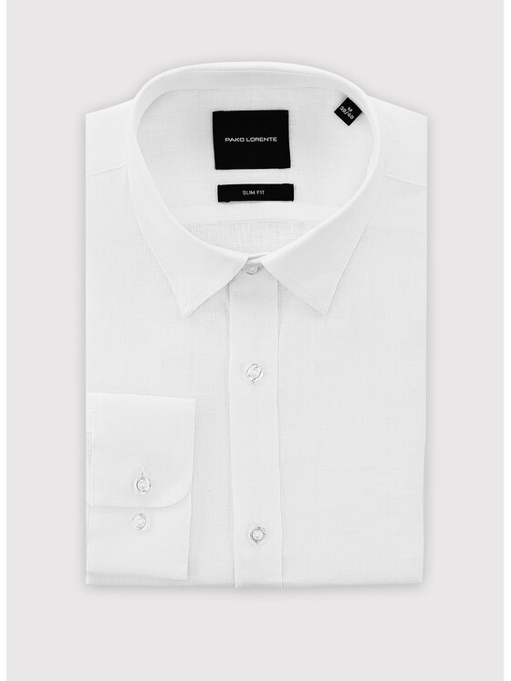 Pako Lorente Pako Lorente Koszula P26SN-1X-023 Biały Slim Fit
