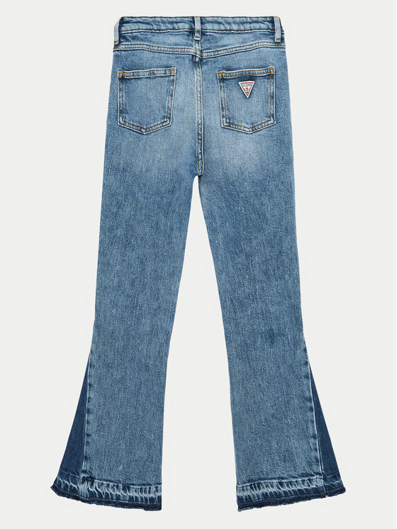 Guess Guess Jeansy J4YA04 D5FM0 Niebieski Flare Fit