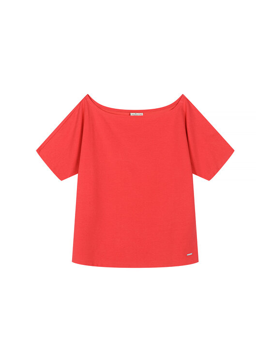 Cross Jeans Cross Jeans T-Shirt 55847-007 Czerwony