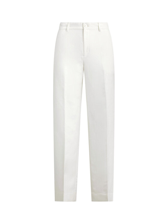 LAUREN RALPH LAUREN LAUREN RALPH LAUREN Pantaloni di tessuto 200P08107001 Bianco Wide Leg