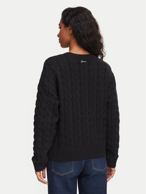 Guess Guess Pullover W6YR21 Z0965 Schwarz Regular Fit