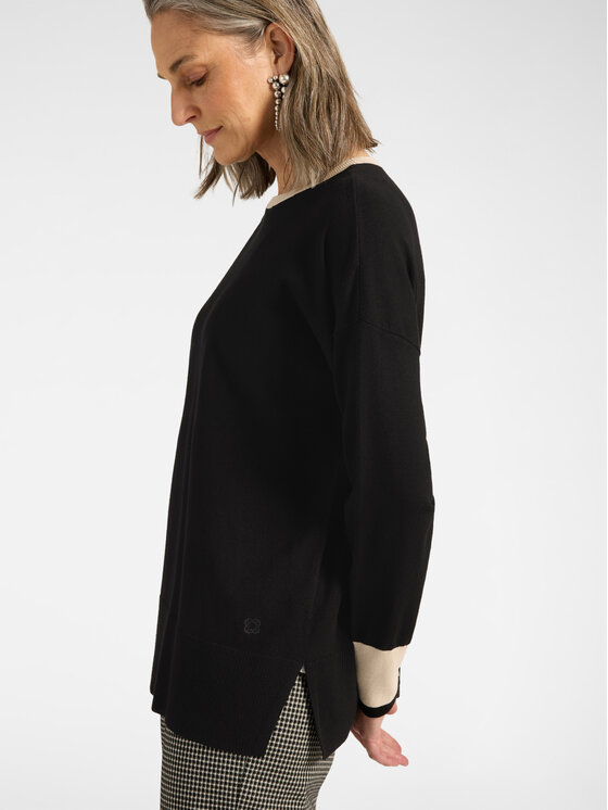 Elena Mirò Elena Mirò Maglione M035Z000796N0A1 Nero Over Fit