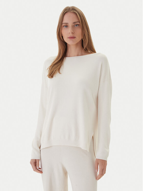 Kontatto Pulover 3M0800C Écru Regular Fit