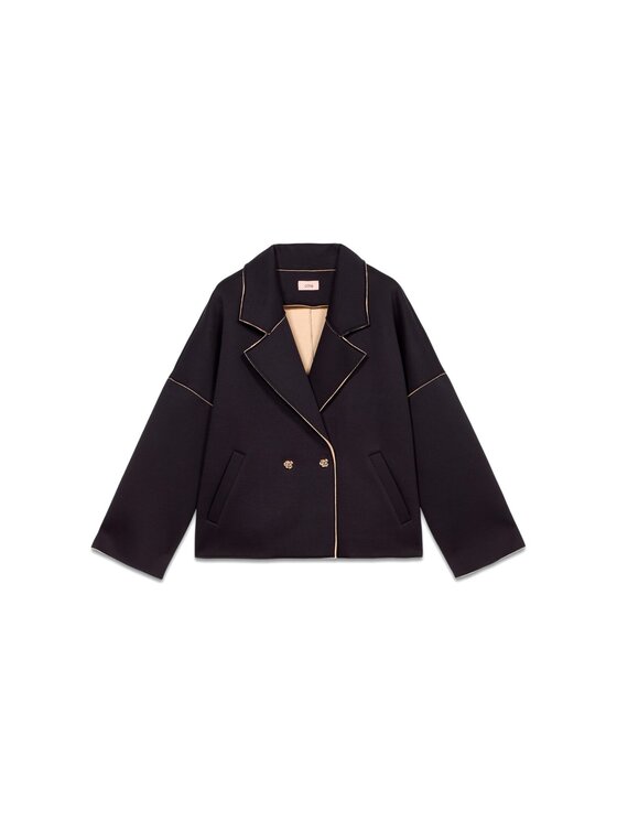 Oltre Oltre Cappotto 8140J000207N0Z4 Blu Regular Fit