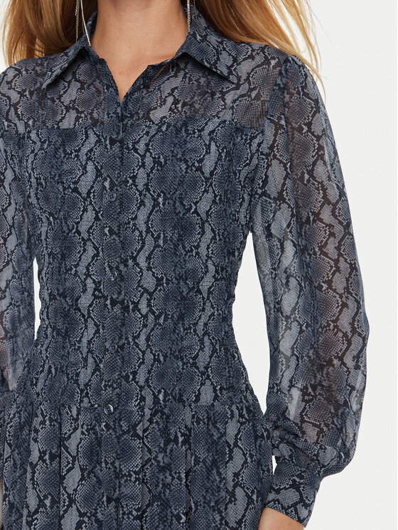 MICHAEL Michael Kors MICHAEL Michael Kors Φόρεμα πουκάμισο MF482L7F4N Μπλε Regular Fit