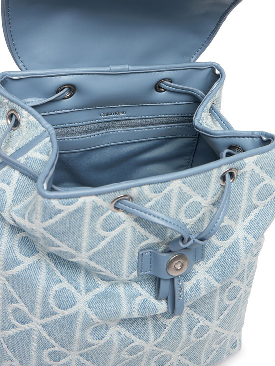 Calvin Klein Calvin Klein Nahrbtnik Emblem Aop Denim Backpack LV04F3508G Modra
