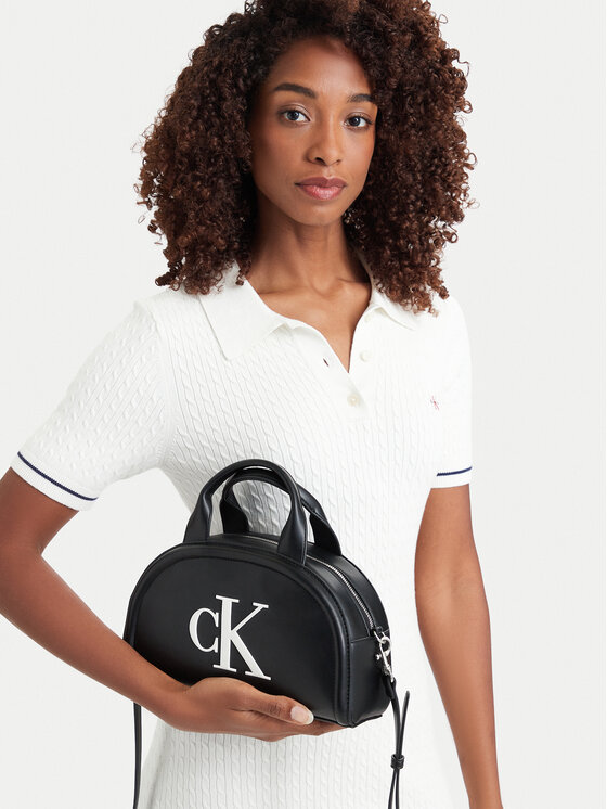 Calvin Klein Calvin Klein Käekott Bold Ck Dome Crossbody LV04F3895G Must