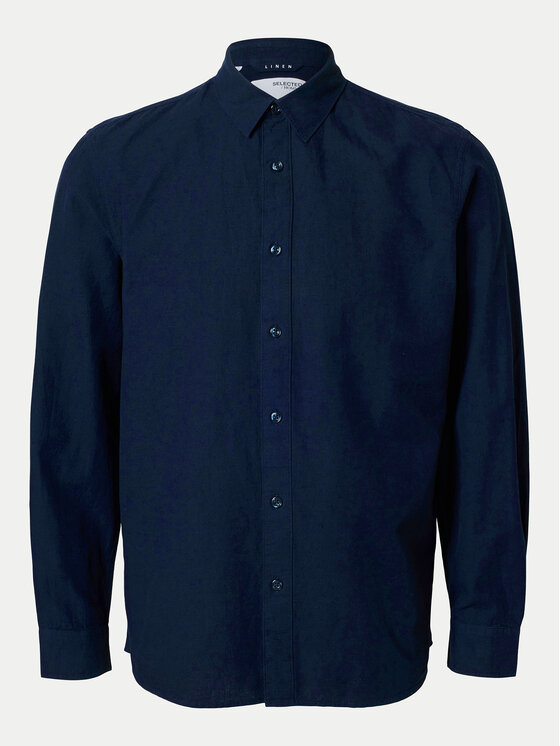 Selected Homme Selected Homme Košulja 16078867 Tamnoplava Slim Fit