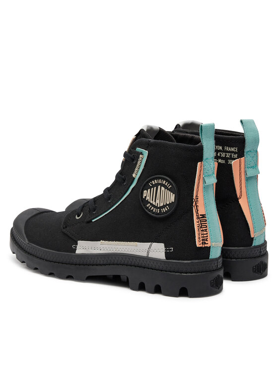 Palladium Palladium Schnürstiefeletten PAMPA UNDERLAYER 99183-008-M Schwarz