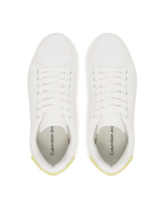 Calvin Klein Jeans Calvin Klein Jeans Sneakers Classic Cupsole Ru Patch Lth Wn YW0YW01845 Alb