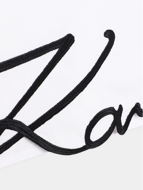 Karl Lagerfeld Kids Karl Lagerfeld Kids T-särk Z15448 S Valge Regular Fit