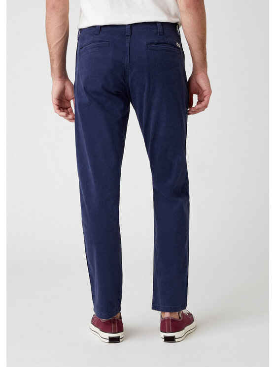 Wrangler Wrangler Chinosy CASEY CHINO Niebieski Straight Fit