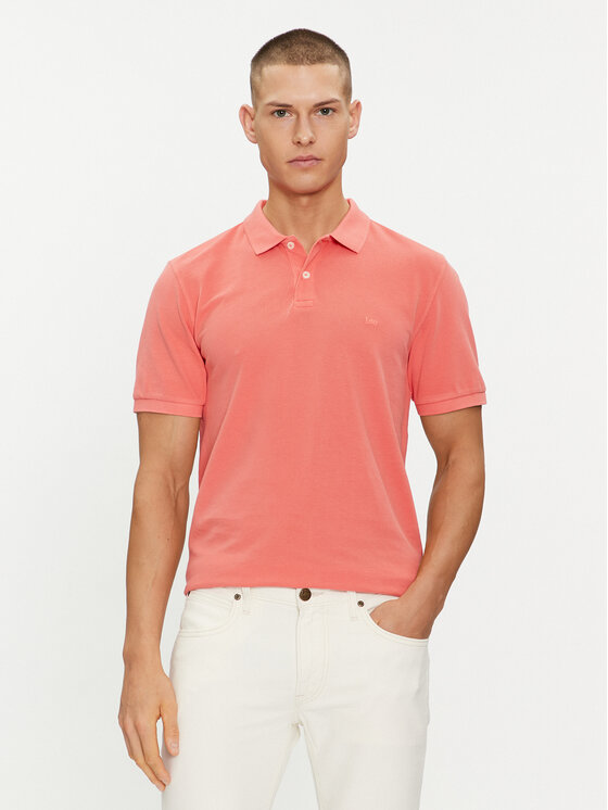 Lee Tricou polo 112349955 Roșu Regular Fit