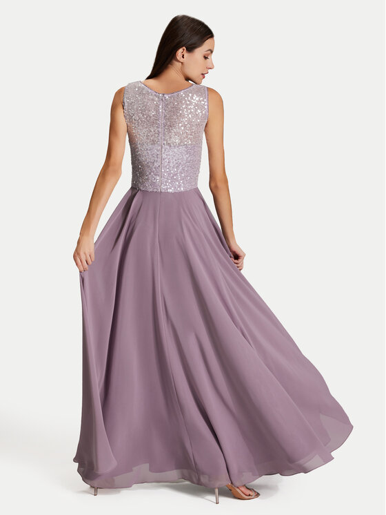 Swing Swing Večernja haljina 5AH15700 Ljubičasta Slim Fit